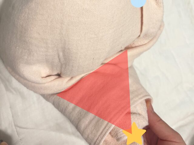 タオルの固定の仕方