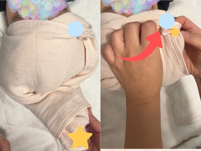 落ちないタオルターバン