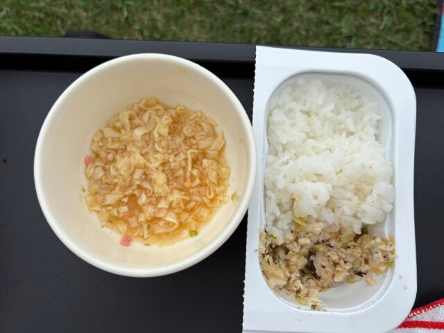 公園で食べる刻み食