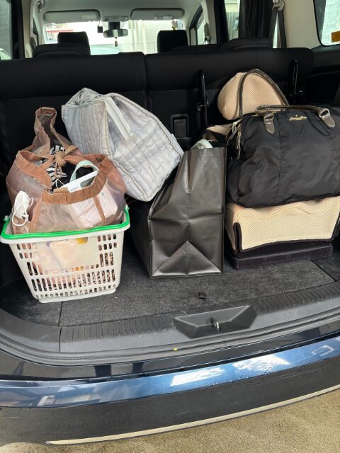 子どもが入院の荷造り
