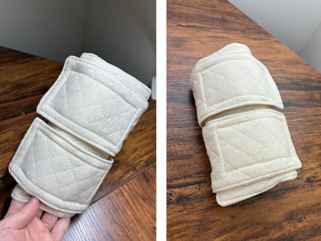 子どもの腕に装着するアームカバー