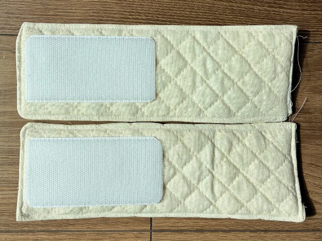 アームカバーのベルトの完成