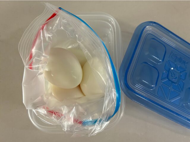 少ない調味料で味玉