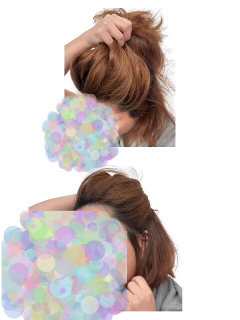 おうちで部分パーマ