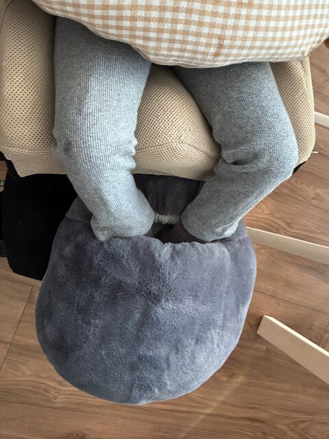フットウォーマーを子どもに使ってみた