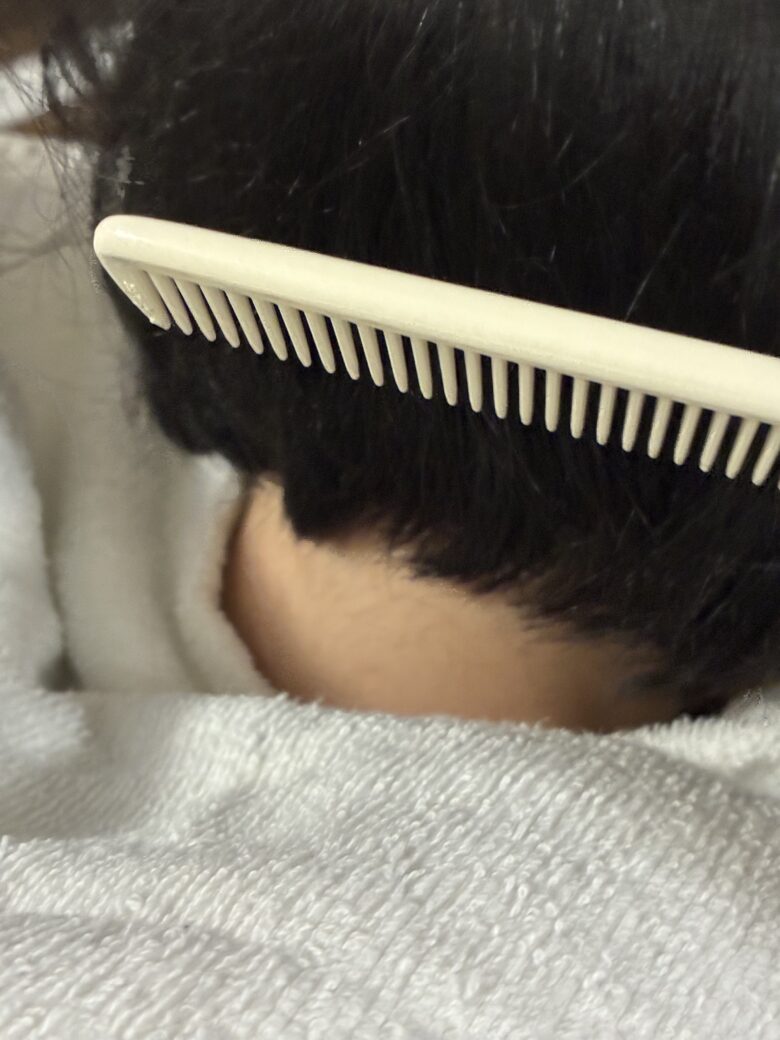 子どものまっすぐボブ。カット方法