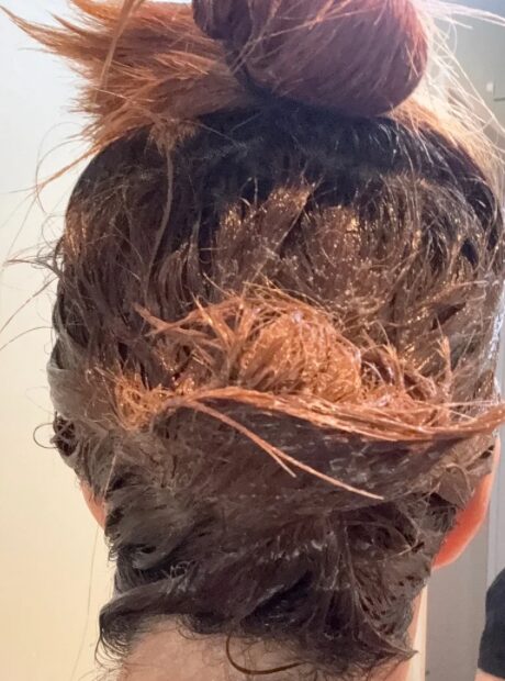 後頭部のヘアカラー